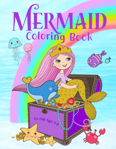  Mermaid Coloring