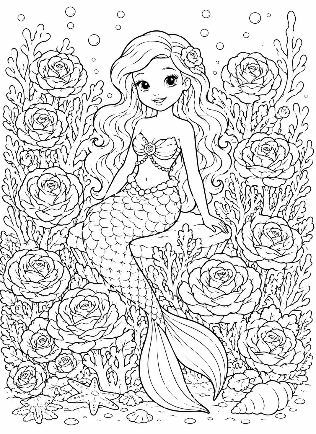 Mandala Mermaid Sample