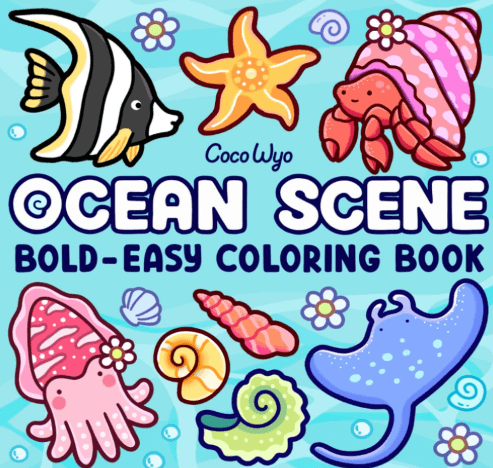 Ocean Mandala Coloring Book