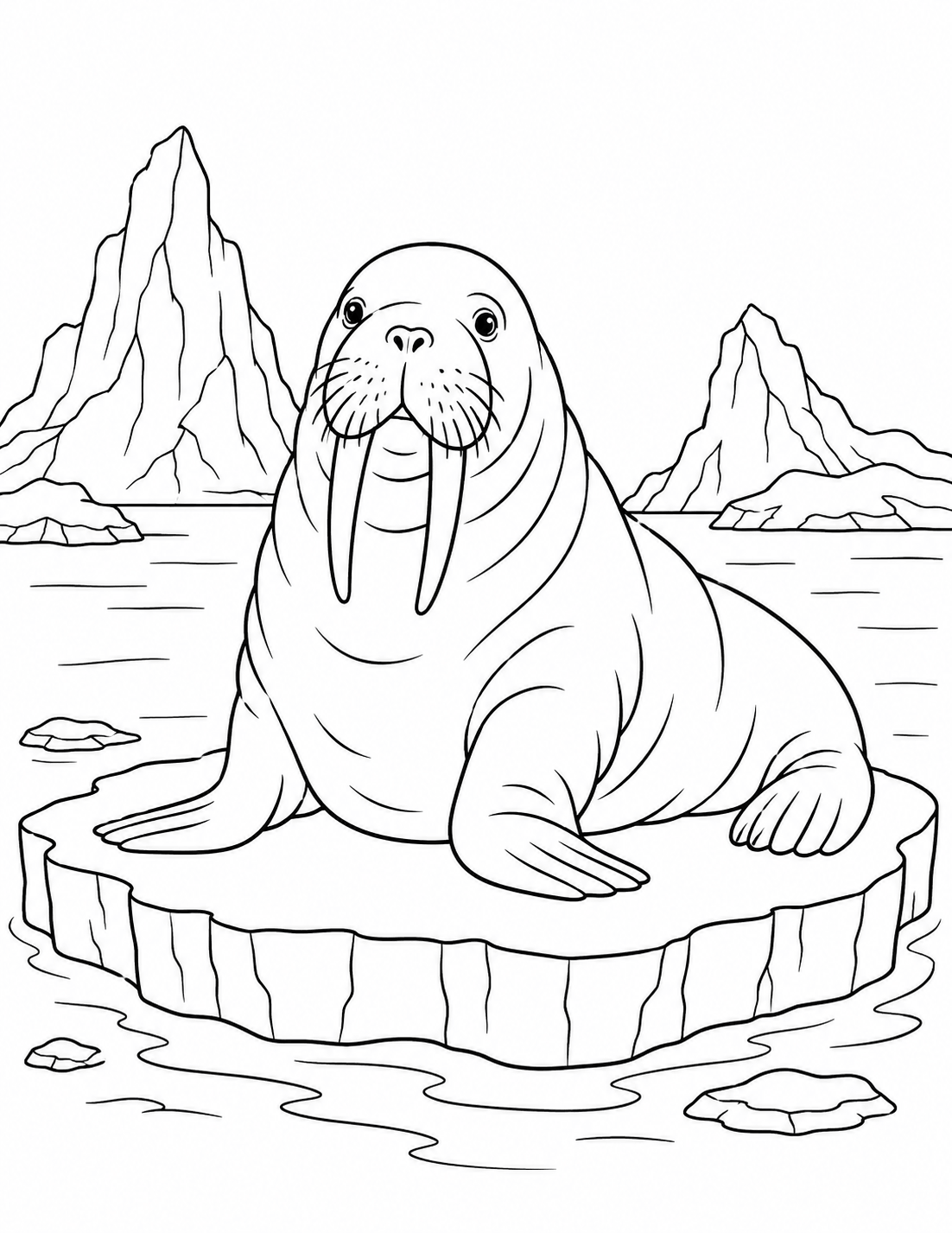 Ocean Animals coloring page example