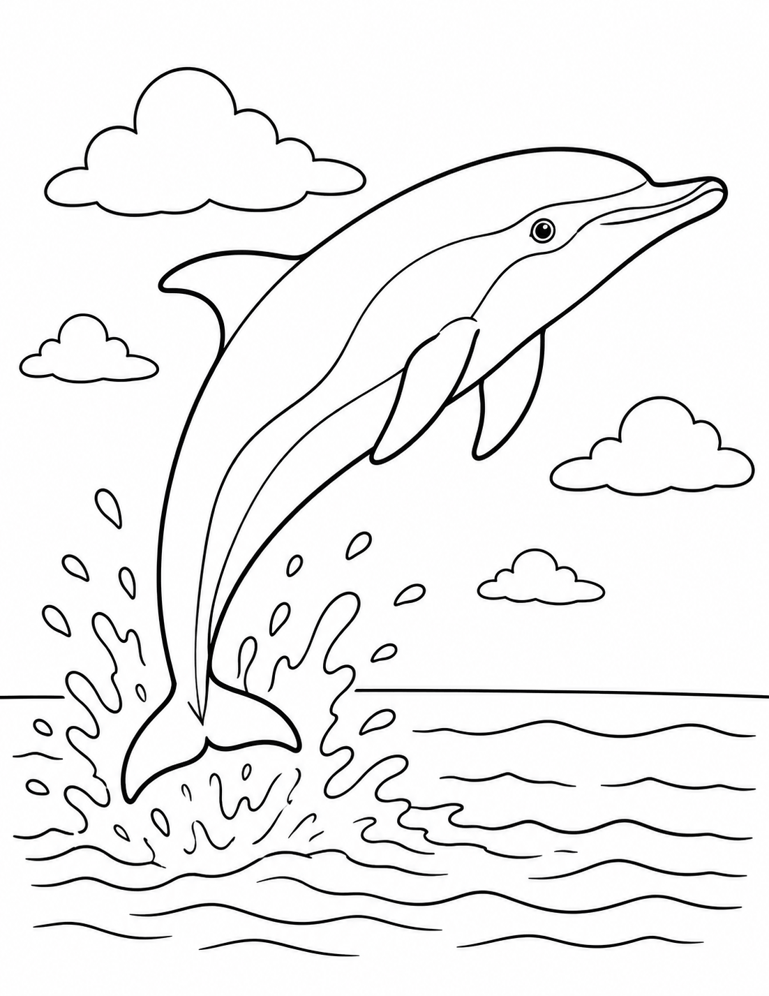 Octopus coloring page example