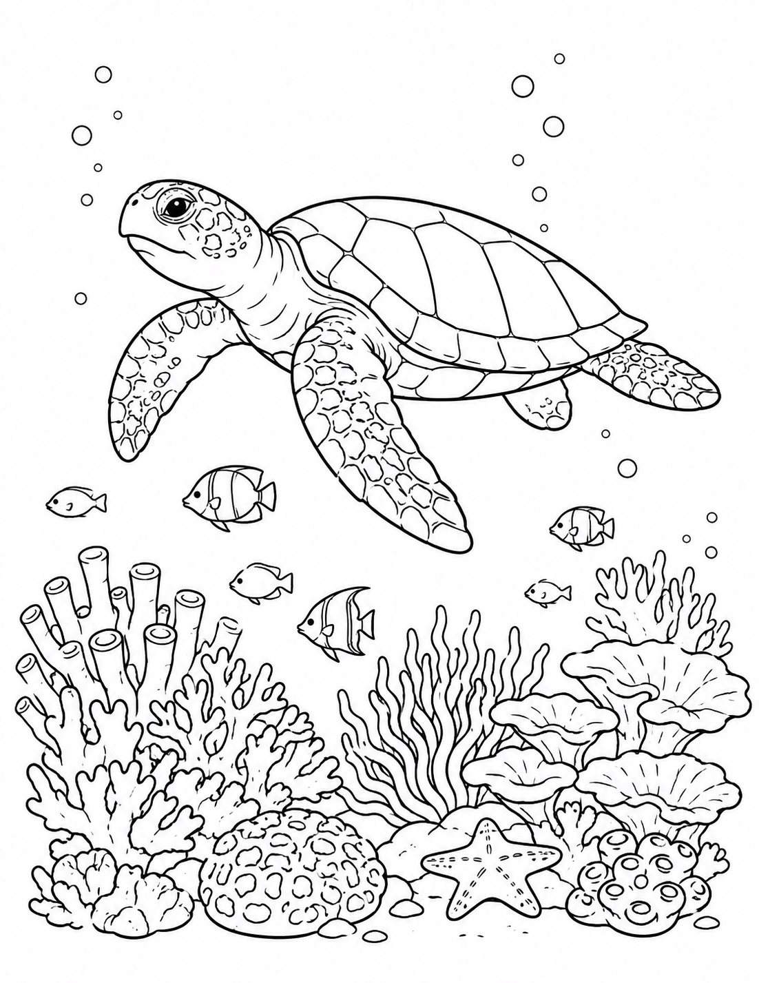 Ocean Mythology coloring page example